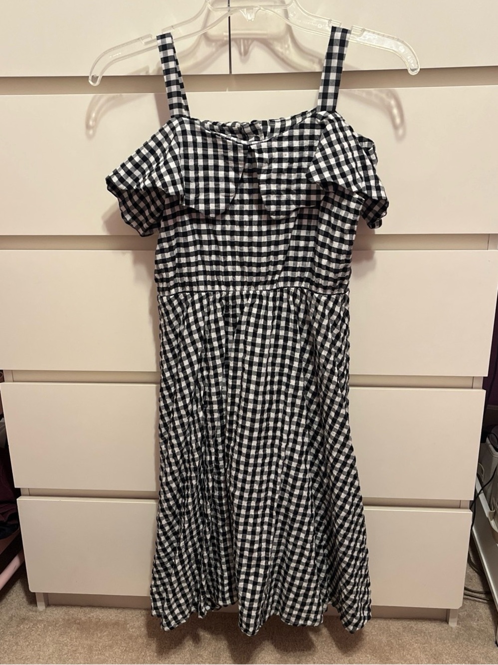 Black and White Gingham Sundress
